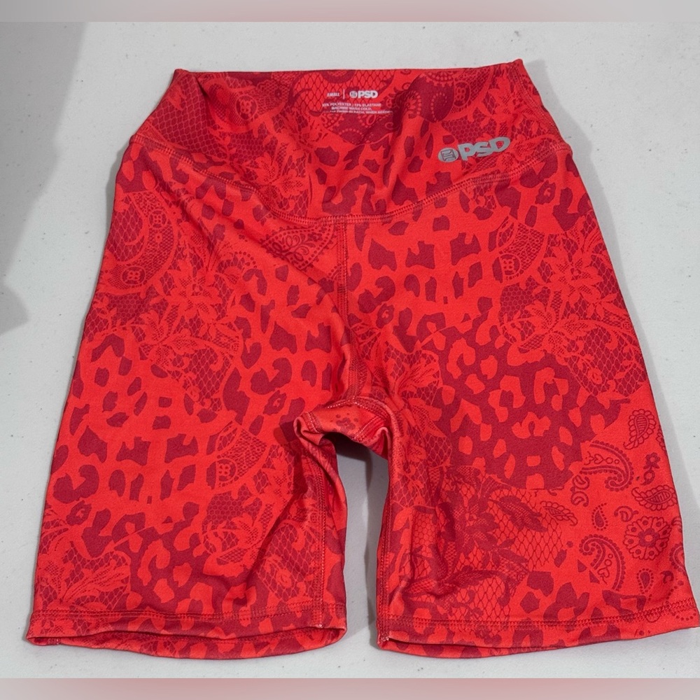 PSD Red Floral Athletic Shorts